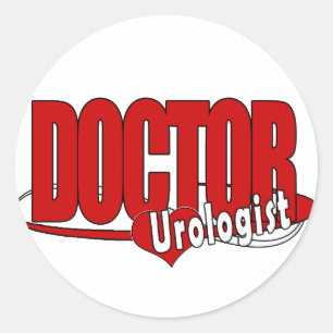 PEGATINA REDONDA LOGO MÉDICA UROLOGISTA