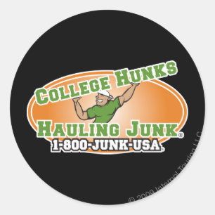 Pegatina Redonda Logo oficial del Colegio Hunks Hauling Junk