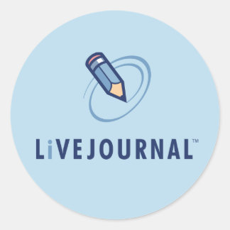 Pegatina Redonda Logo vertical de LiveJournal