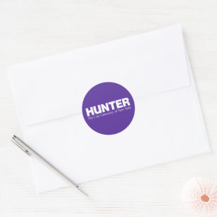 Pegatina Redonda Logotipo Académico de Hunter College CUNY