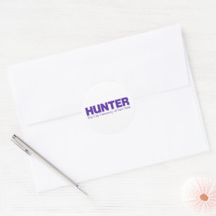 Pegatina Redonda Logotipo Académico de Hunter College CUNY
