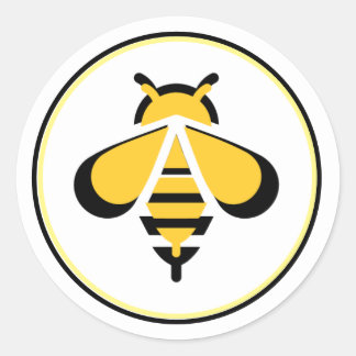 Pegatina Redonda logotipo BEE para ventas o placer