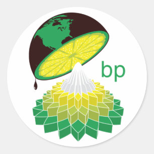 Pegatina Redonda Logotipo BP Versión 1 (Pegatina)
