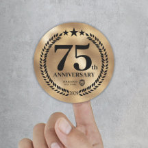 Logotipo comercial conmemorativo del 75 aniversari