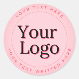 Pegatina Redonda Logotipo comercial | Marca profesional