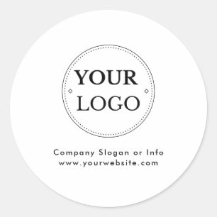 Pegatina Redonda Logotipo comercial Profesional moderno