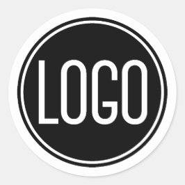 Pegatina Redonda Logotipo comercial promocional