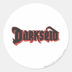 Pegatina Redonda Logotipo Darkseid