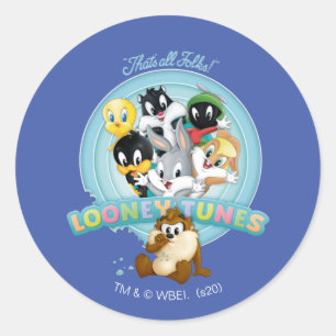 Pegatina Redonda Logotipo de Baby LOONEY TUNES™ Eso es todo amigo