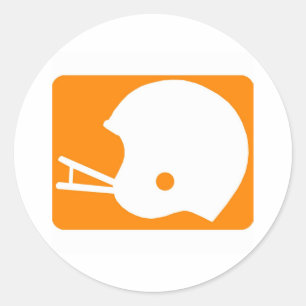 Pegatina Redonda logotipo de casco