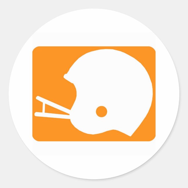 Pegatina Redonda logotipo de casco (Anverso)