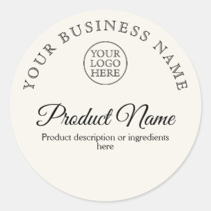 Pegatina Redonda Logotipo de cosecha