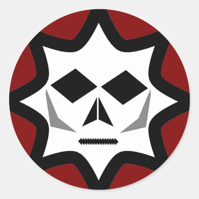 Pegatina Redonda Logotipo de Eerie (Anverso)