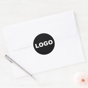 Pegatina Redonda Logotipo de empresa moderna de marca comercial