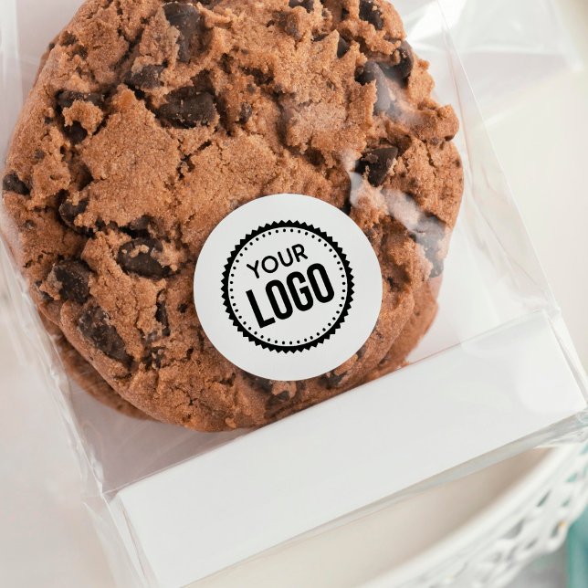 Pegatina Redonda Logotipo de empresa personalizado (Subido por el creador)