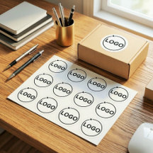 Logotipo de empresa simple y elegante aquí | Perso