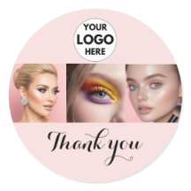 Logotipo de escritura rosa sonrojado Foto Maquilla