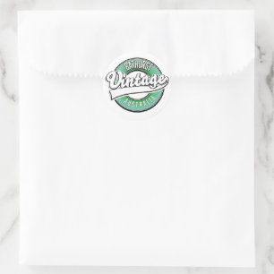 Pegatina Redonda Logotipo de estilo vintage de Bathurst Australia