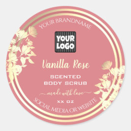 Pegatina Redonda Logotipo de etiquetas de empaquetado de productos 