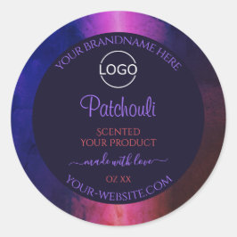 Pegatina Redonda Logotipo de etiquetas de productos modernas de már