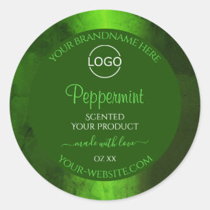 Pegatina Redonda Logotipo de etiquetas de productos modernas de már