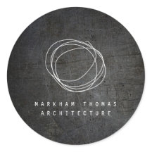 Logotipo de garabato de diseñador en metal negro c