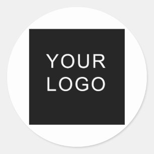 Pegatina Redonda Logotipo de la Compañía de Negocios de Personaliza