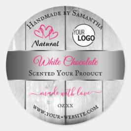 Pegatina Redonda Logotipo de las etiquetas de los productos de gran