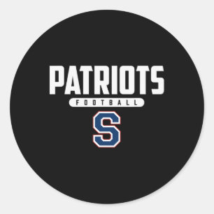 Pegatina Redonda Logotipo de los Patriotas del Sur de Parkersburg H