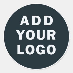Pegatina Redonda Logotipo de marca comercial personalizada