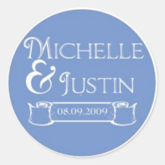 Pegatina Redonda logotipo de michelle