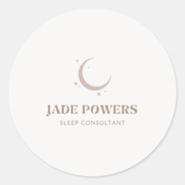 Pegatina Redonda Logotipo de personalizado