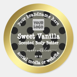 Pegatina Redonda Logotipo de personalizado Etiquetas de embalaje Go