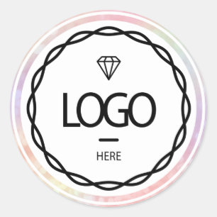 Pegatina Redonda Logotipo de Personalizado promocional Colores holo