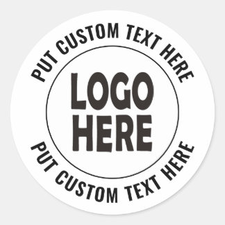 Pegatina Redonda logotipo de personalizado y promoción de negocios 