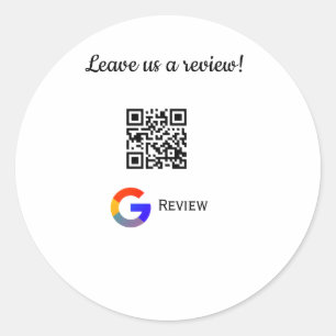Pegatina Redonda logotipo de reseña comercial de Google Escanear có