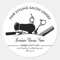 Logotipo de Tijera de Secador de Peine para Peluqu