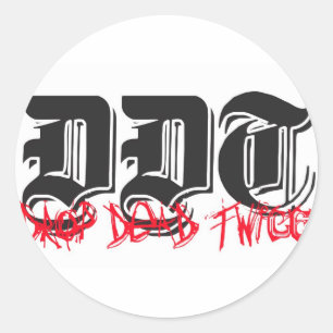 Pegatina Redonda Logotipo del DDT
