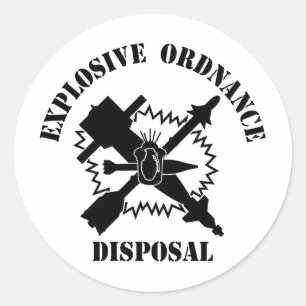 Pegatina Redonda Logotipo del EOD