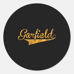 Pegatina Redonda Logotipo deportivo de Garfield