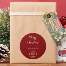 Logotipo empresarial personalizado de Feliz Navida