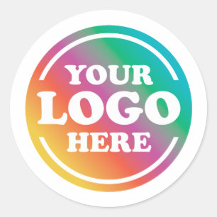 Pegatina Redonda Logotipo empresarial personalizado, promoción de l