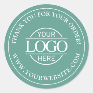 Pegatina Redonda Logotipo Empresarial Personalizado Promocional Ver