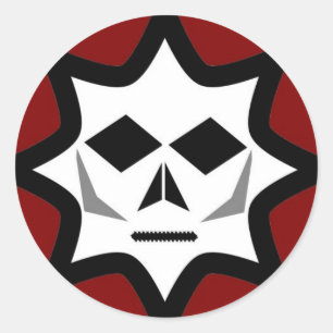 Pegatina Redonda Logotipo misterioso