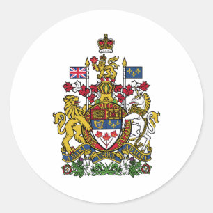 Pegatina Redonda Logotipo oficial del símbolo de la heráldica de