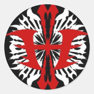 Pegatina Redonda logotipo oficial del uso duro metalizado pesado