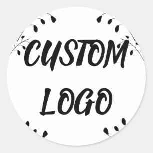 Pegatina Redonda Logotipo Personalizado