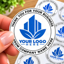 Logotipo personalizado de agradecimiento para nego