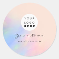 Logotipo Pestañas Maquillaje Cabello Uñas Holograf
