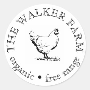 Pegatina Redonda Logotipo promocional para personalizados